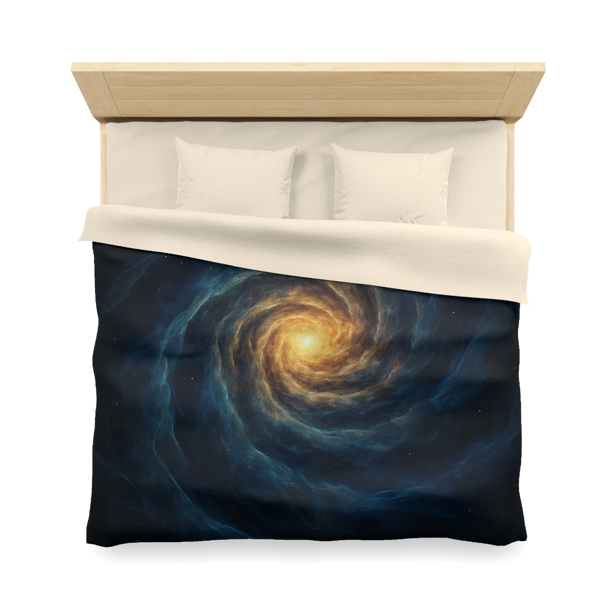 Nebula Spiral Lattice designer printed duvets