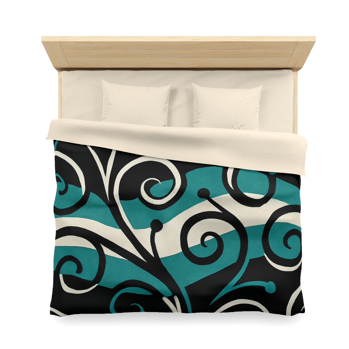 Vine Curl Wave Interference trendy bedroom duvets