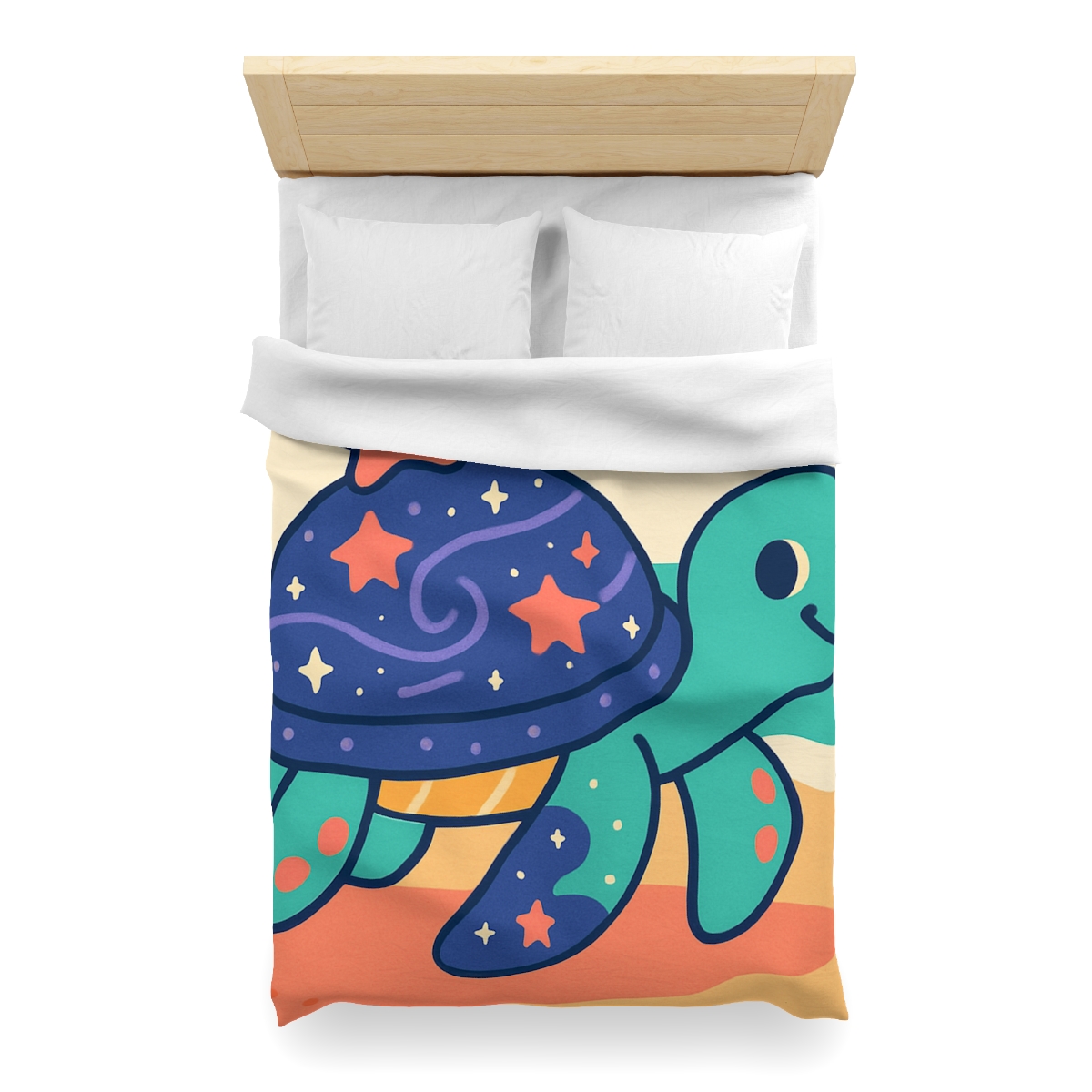 Galactic Seashell Turtle warm winter duvets