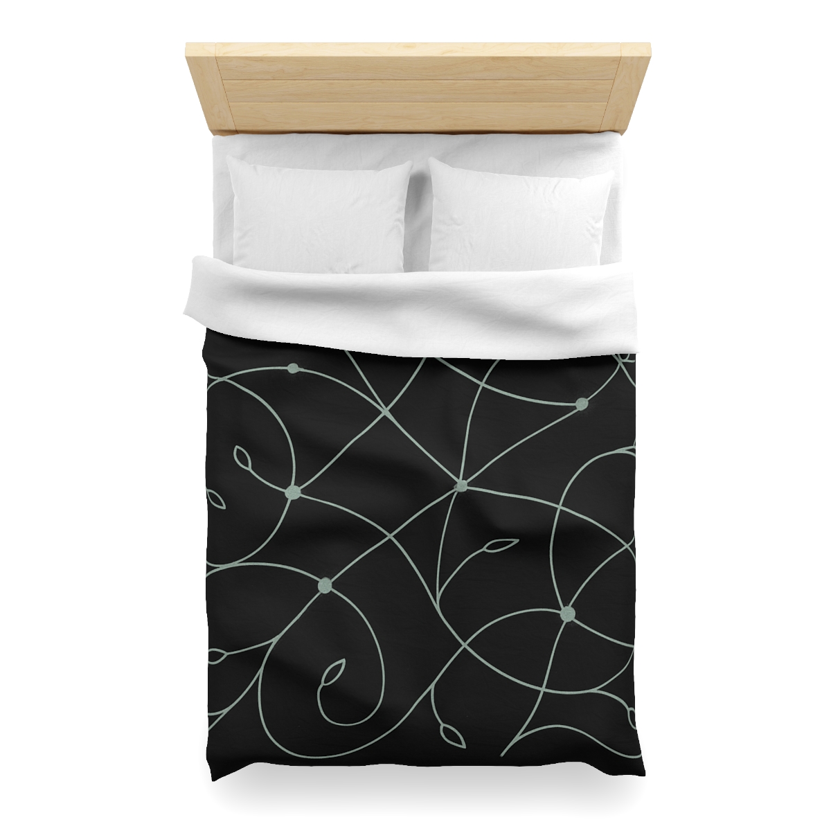 Vine Lattice Constellation Map designer printed duvets