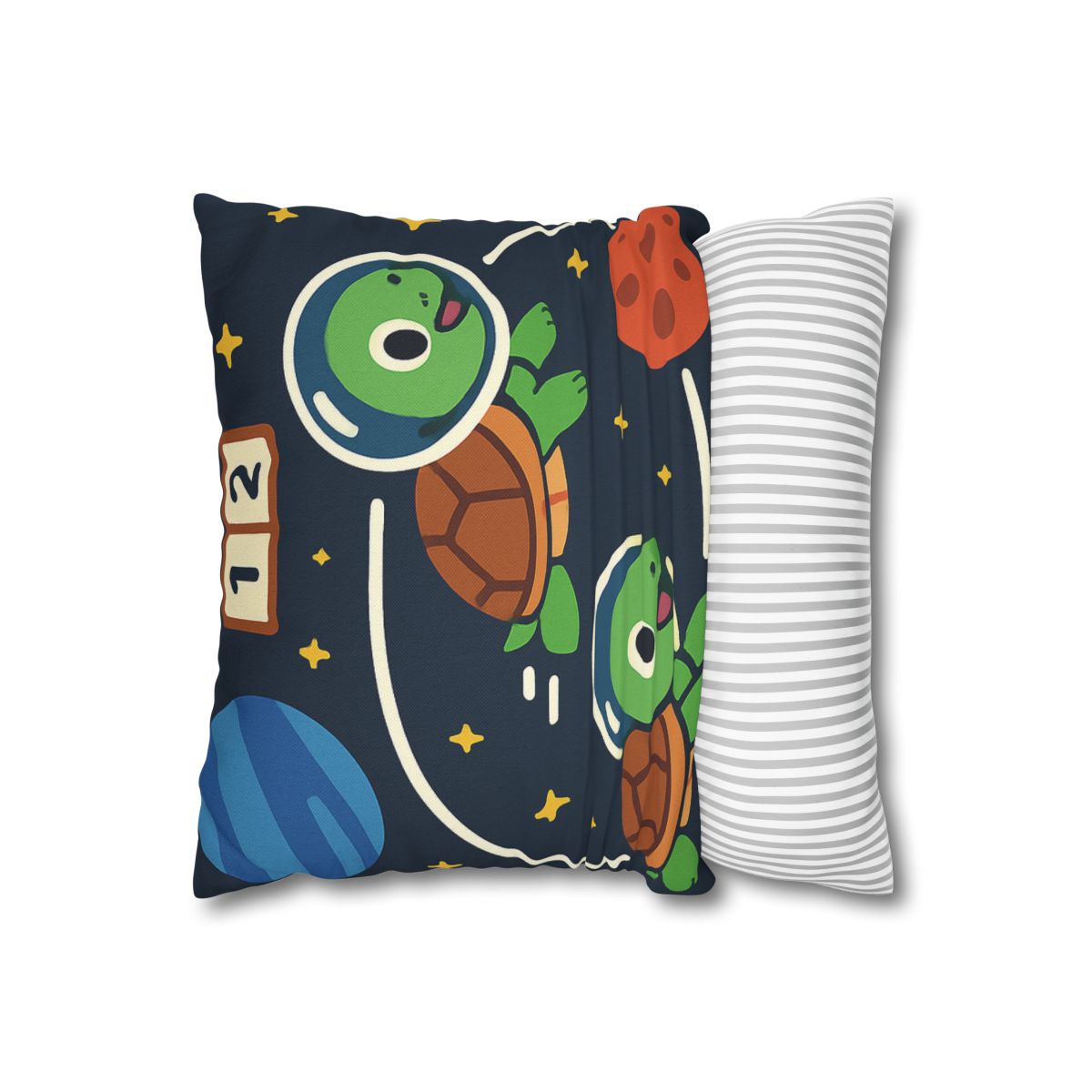 Time Dilation Turtle Race Across Star Track personalized pillow covers