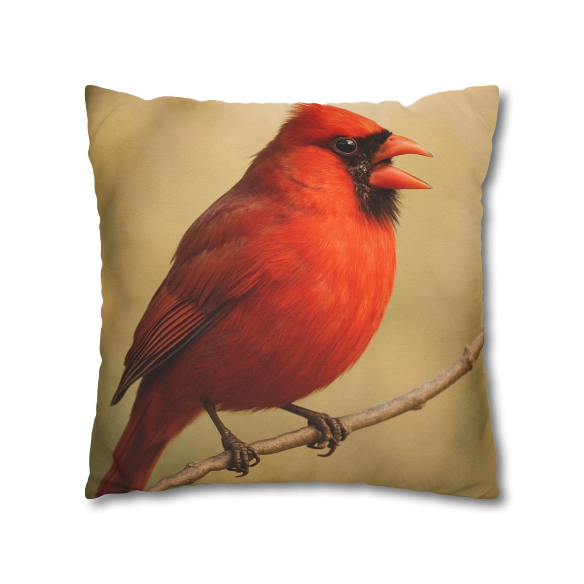 Crimson Hymn Cardinal designer print pillow cases