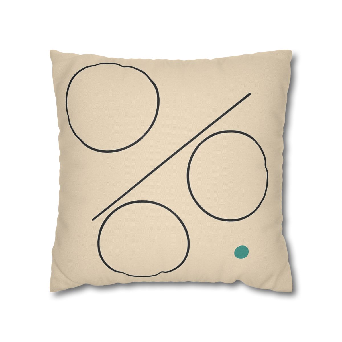 Triad Discs With Shared Tangent Line personalized pillow covers