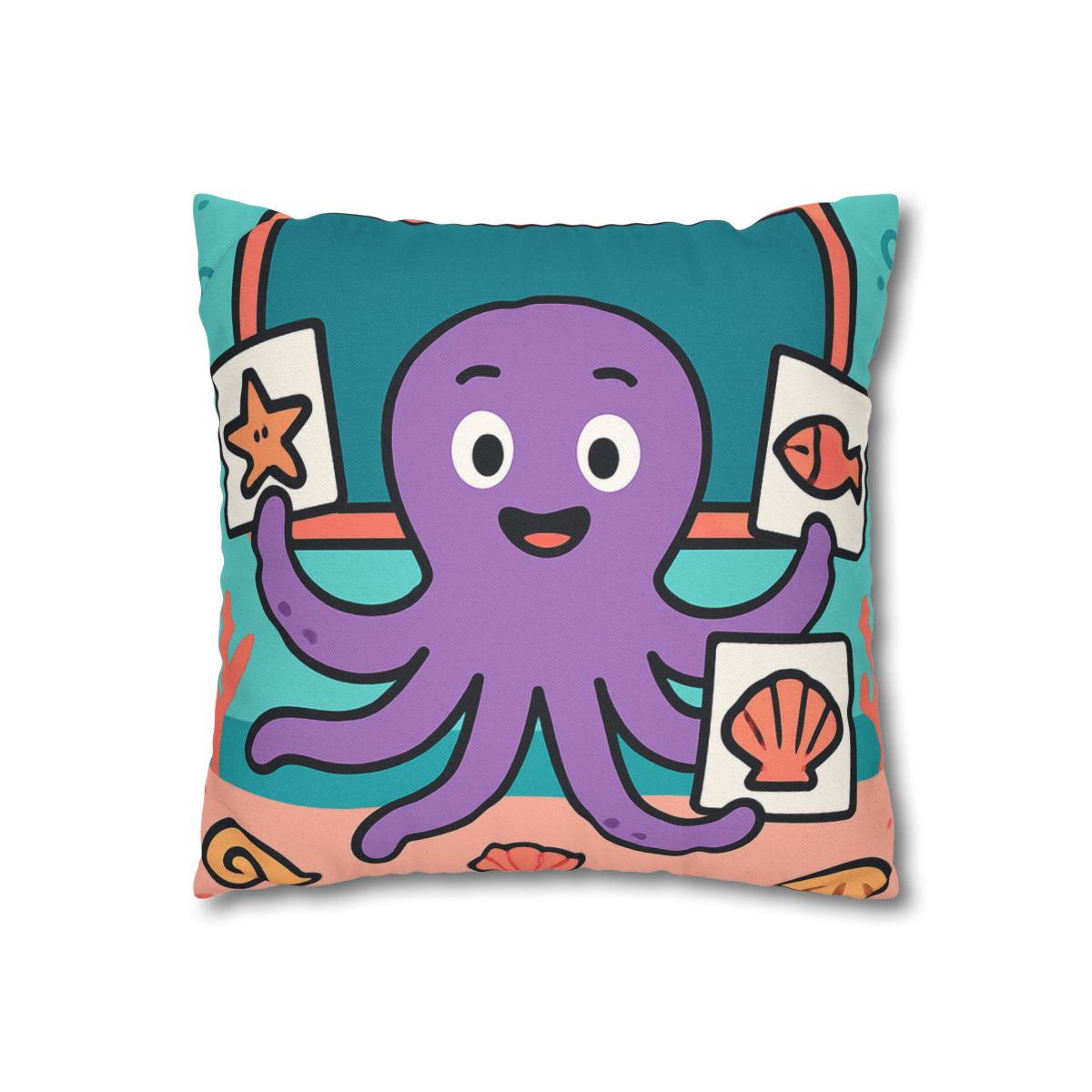 Coral Classroom Octopus comfortable bedding pillow covers