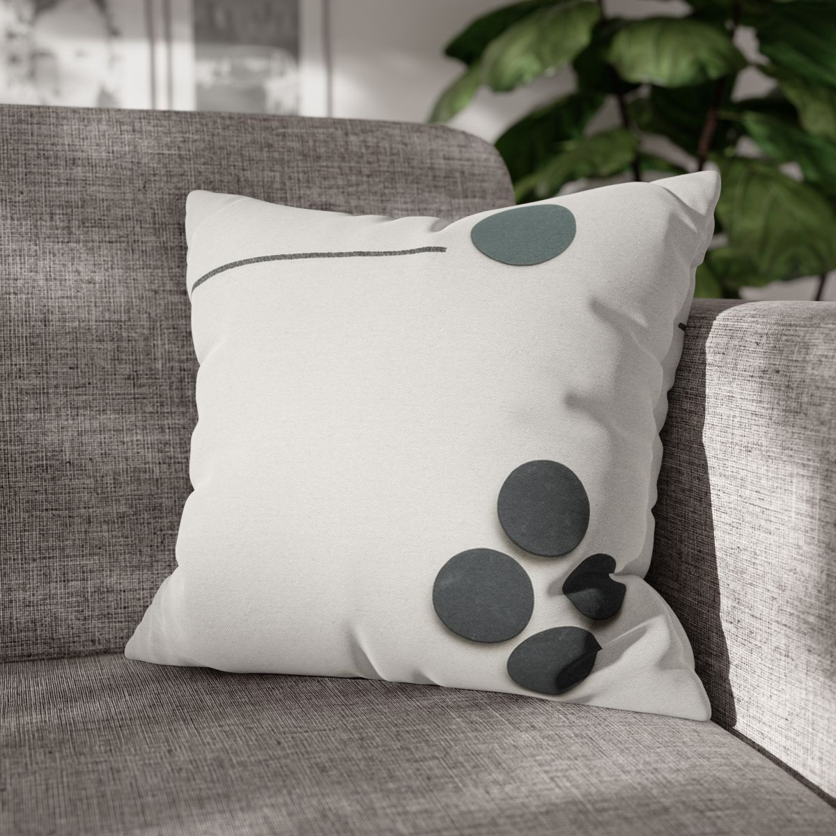Clustered Dots With Broken Line trendy patterned pillow cases