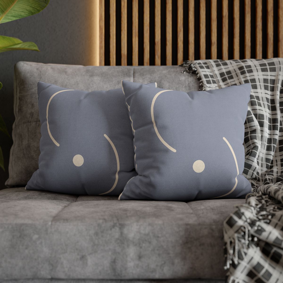 Intersecting Arc Duo soft cotton pillow cases