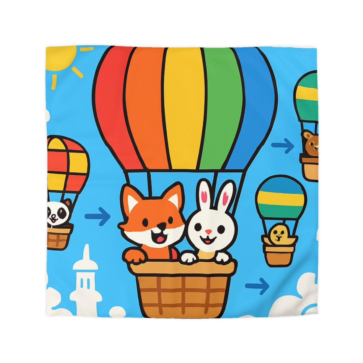 Cloud City Balloon Race warm winter duvets