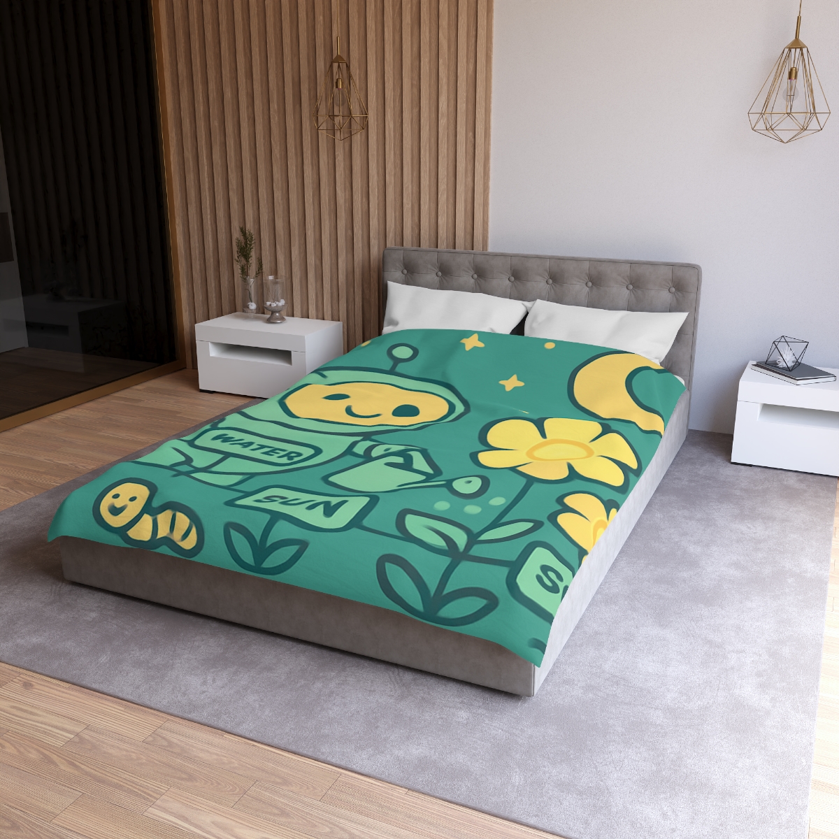 Robot Gardener And The Moonflower Patch warm winter duvets