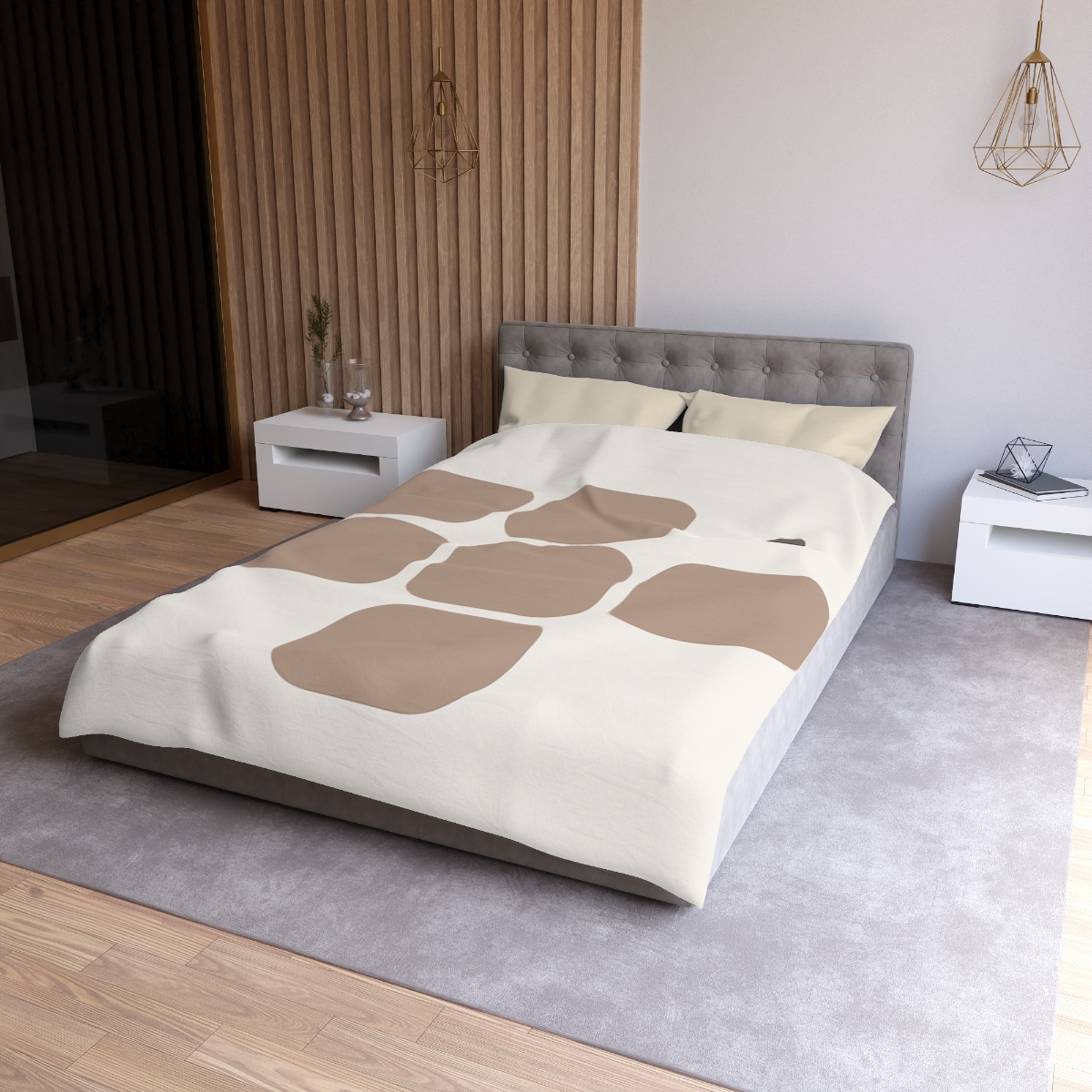 Gentle Grid With Missing Cell soft comforter duvets