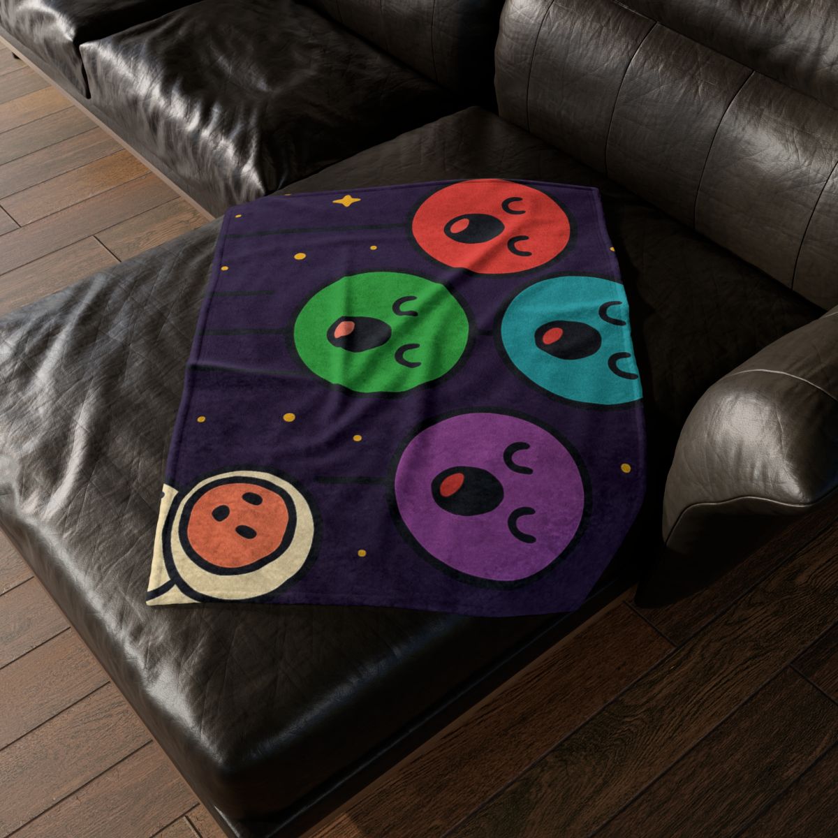 Galaxy Garden Of Singing Planets designer printed blankets