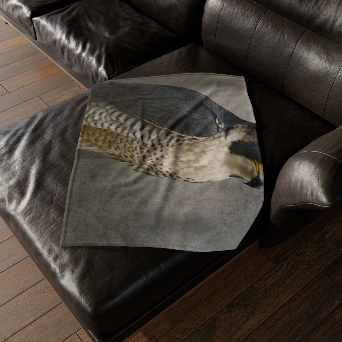 Starlit Vigil Peregrine Falcon trendy patterned blankets