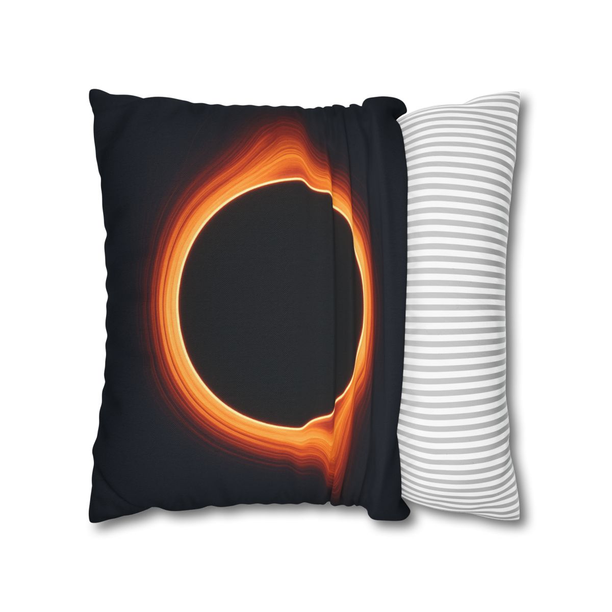 Black Hole Silhouette soft cotton pillow cases