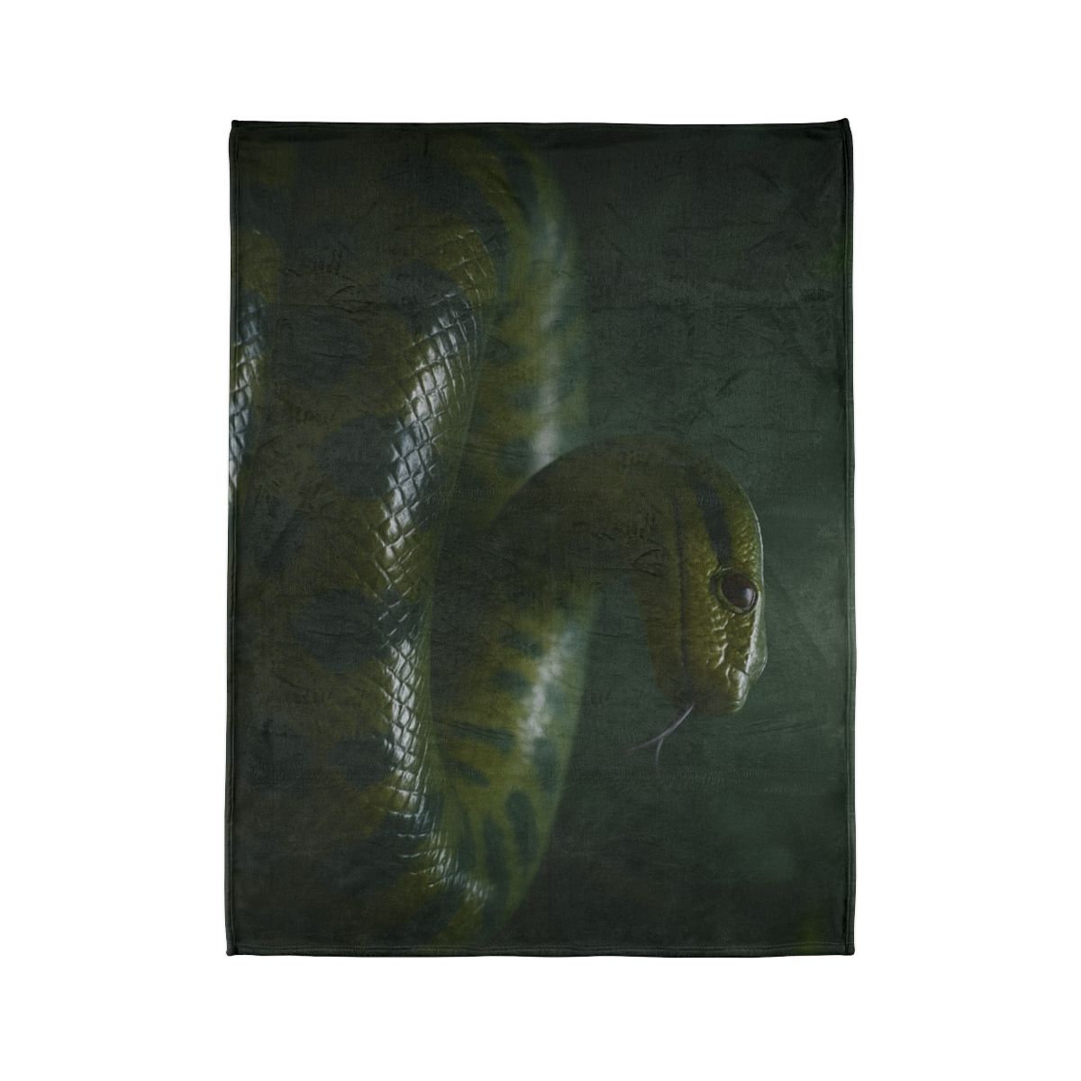 Starlit Coil Green Anaconda trendy patterned blankets