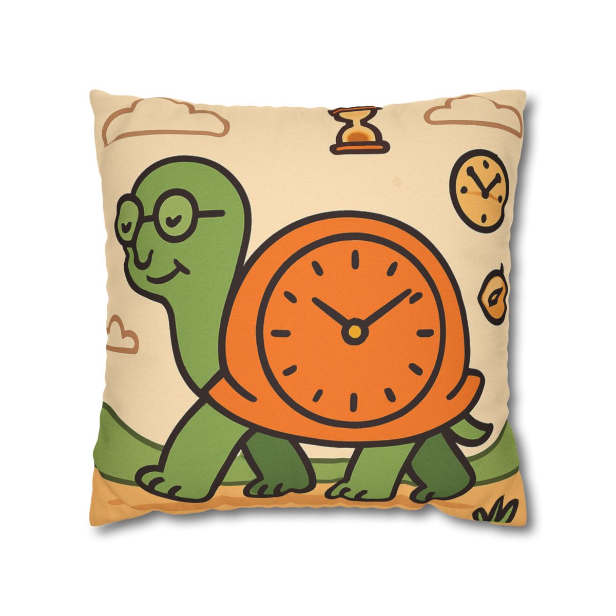Time Turtle Journey unique gift pillow cases