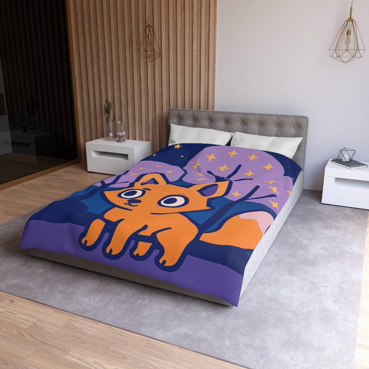 Galactic Forest Fox duvets for gifts