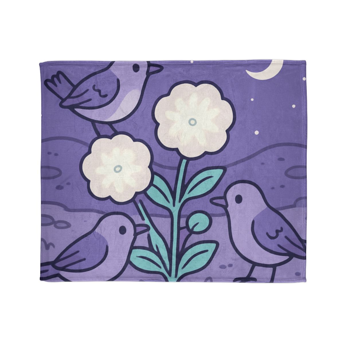 Moon Garden Nightingales trendy patterned blankets