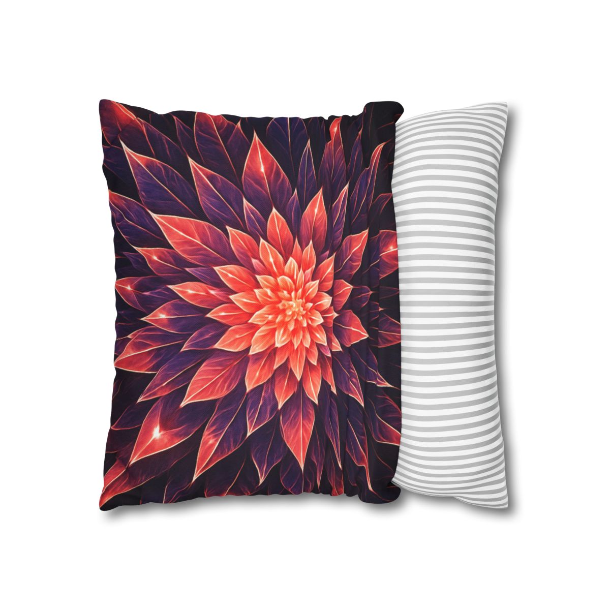 Cosmic Bloom Fractal comfortable bedding pillow covers