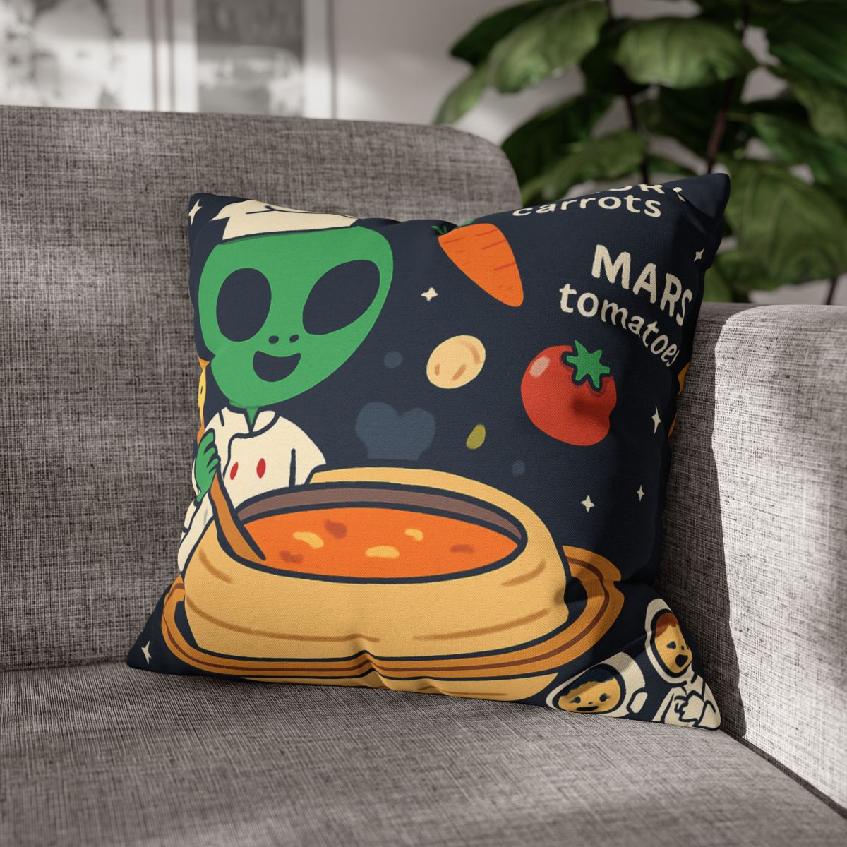 Solar System Soup Kitchen designer print pillow cases