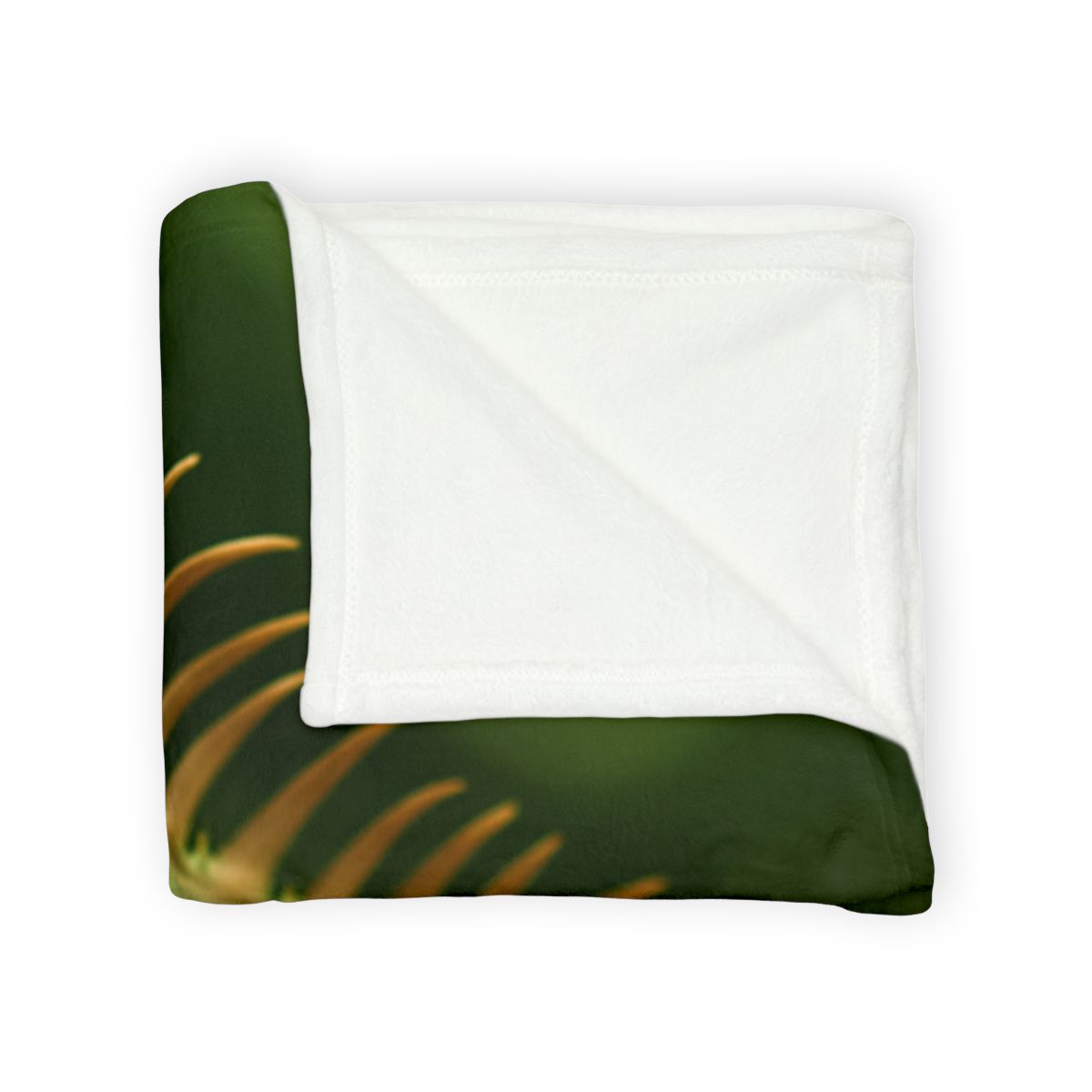 Verdant Gaze Green Iguana soft fleece blankets