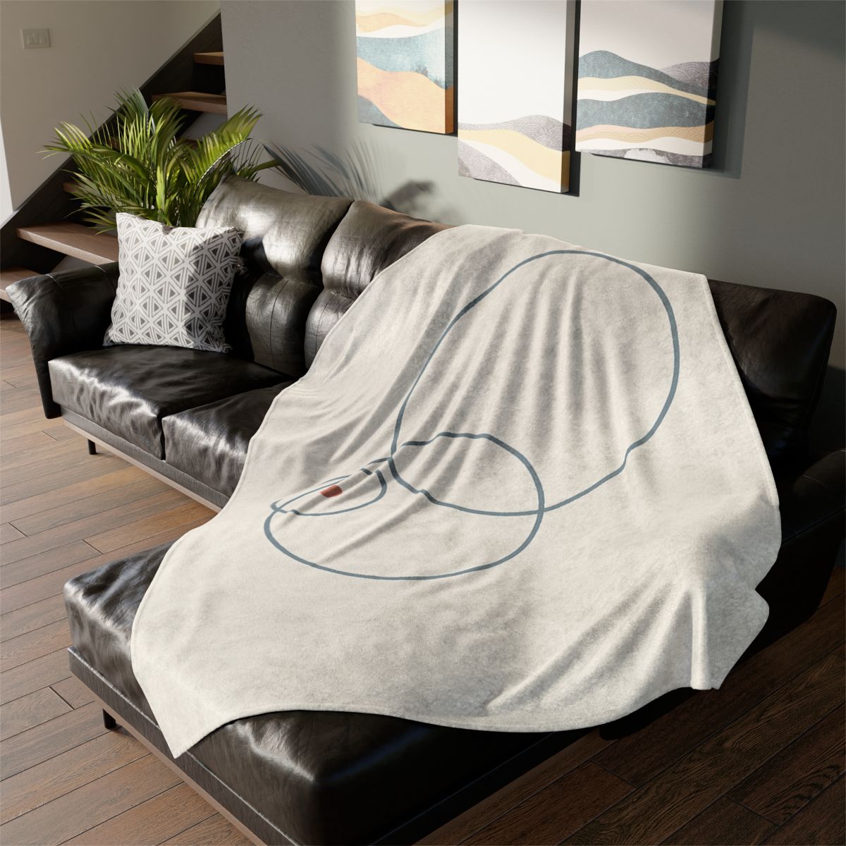 Quiet Orbit Of Three Rings stylish throw blankets