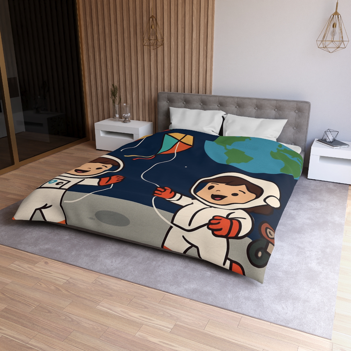 Kite Festival On The Moon custom duvets