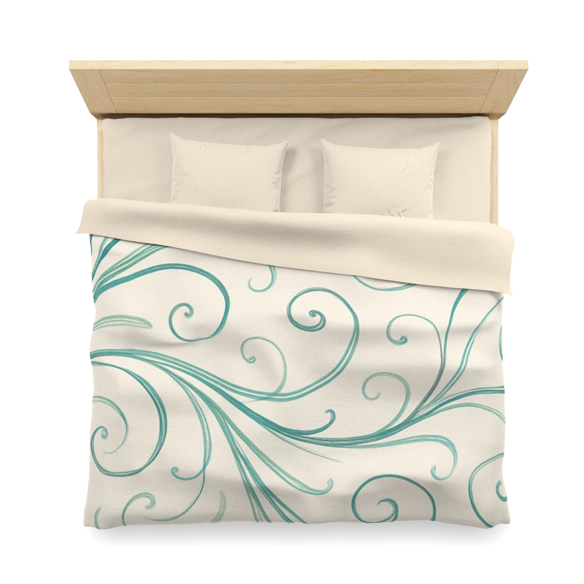 Tendril Wave Filigree personalized bedding duvets