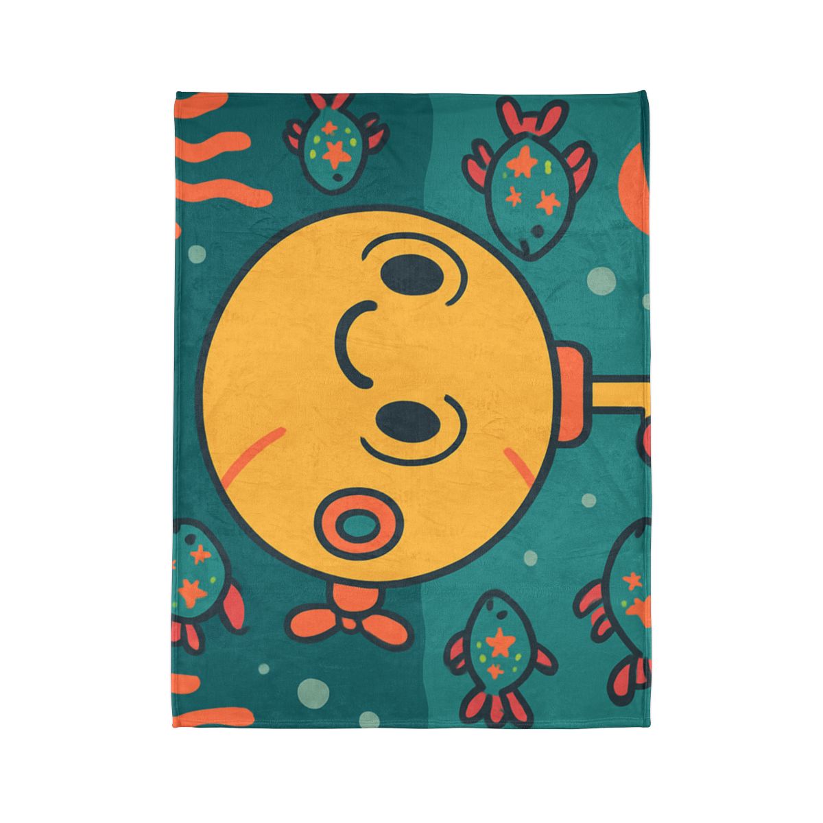 Underwater Planet Explorer Sub personalized cozy blankets