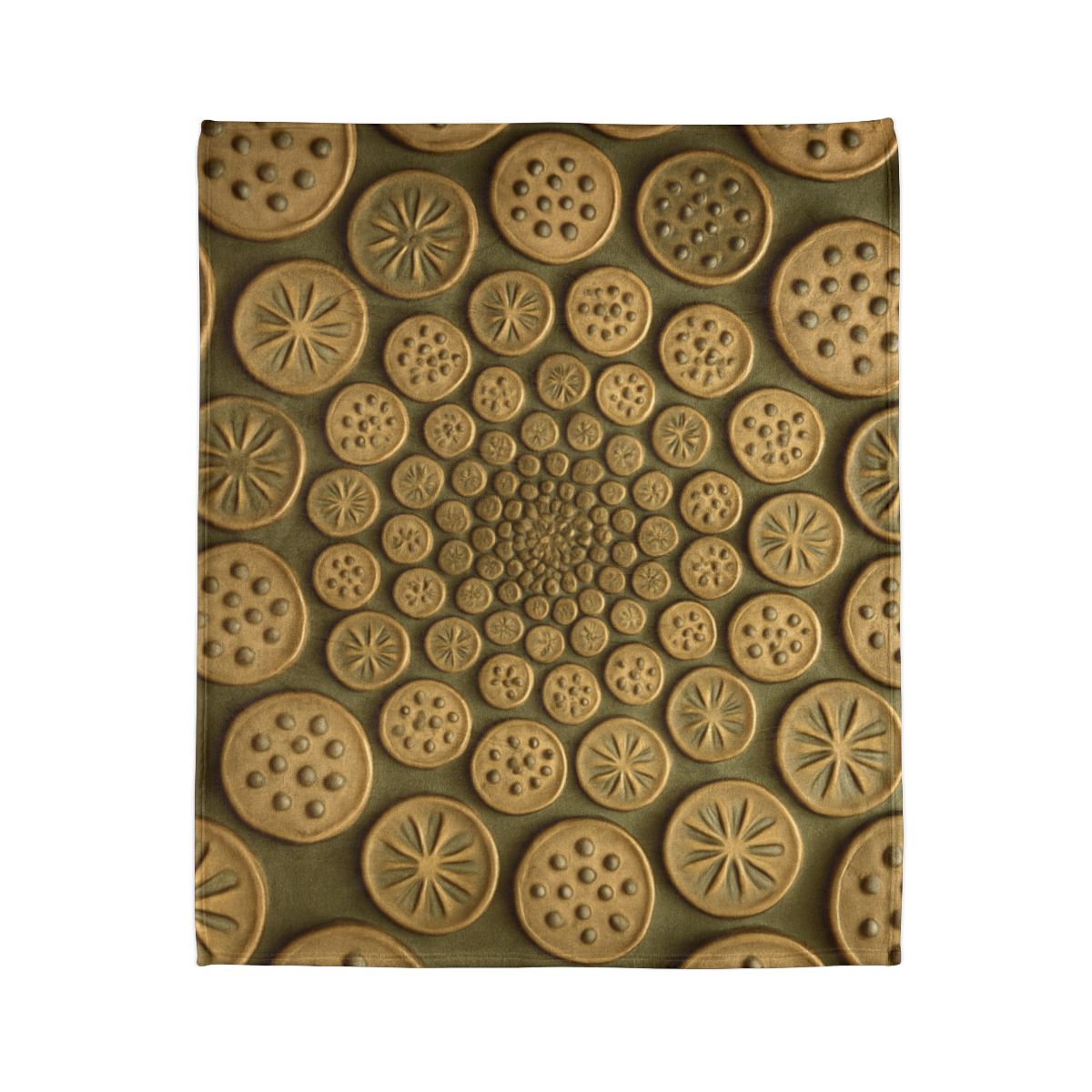 Seed Pod Micro Spiral Array warm winter blankets