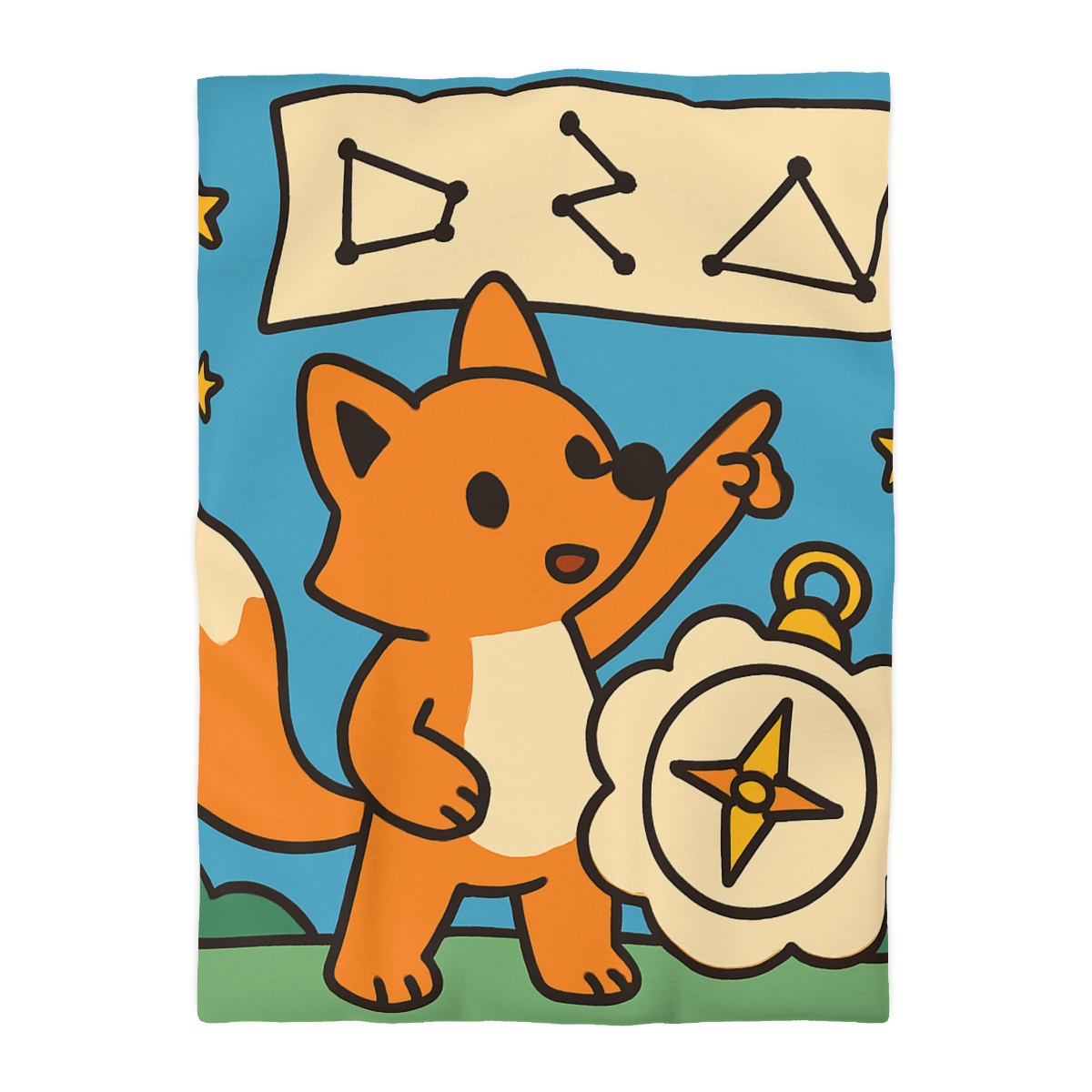 Sky Map Fox And The Cloud Compass stylish duvet covers