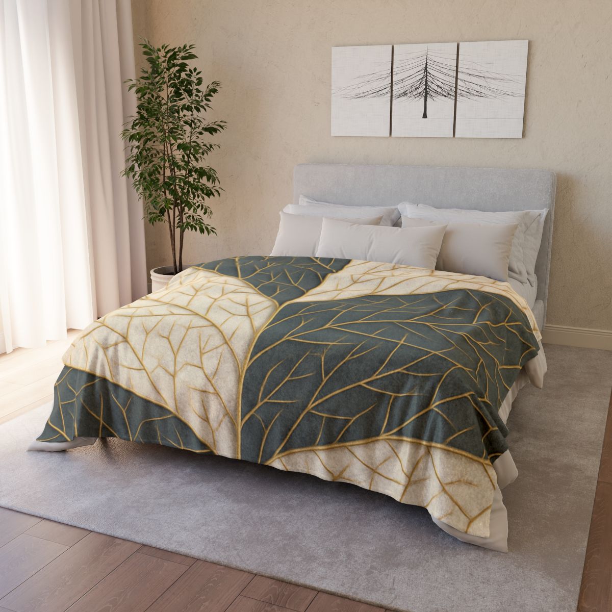 Veinwork Star Chart Lattice stylish throw blankets