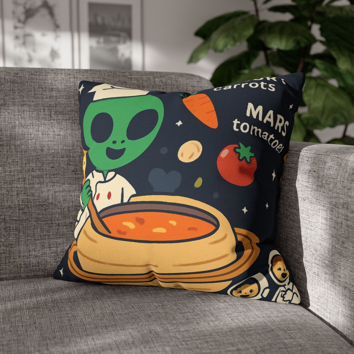 Solar System Soup Kitchen designer print pillow cases