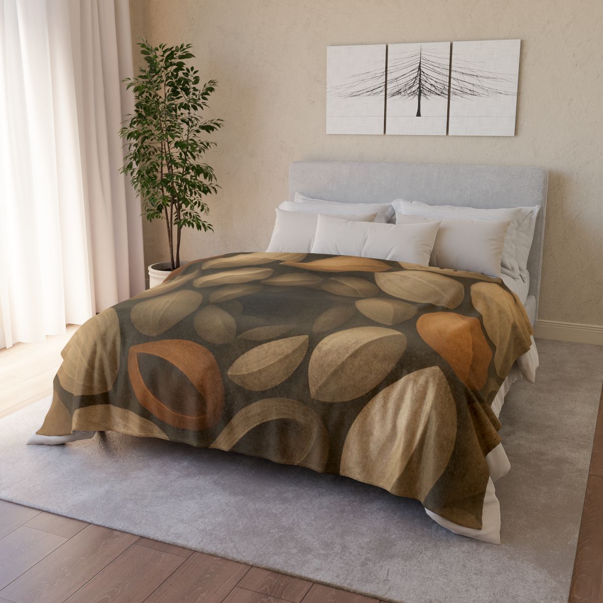 Seed Pod Spiral Archive warm winter blankets