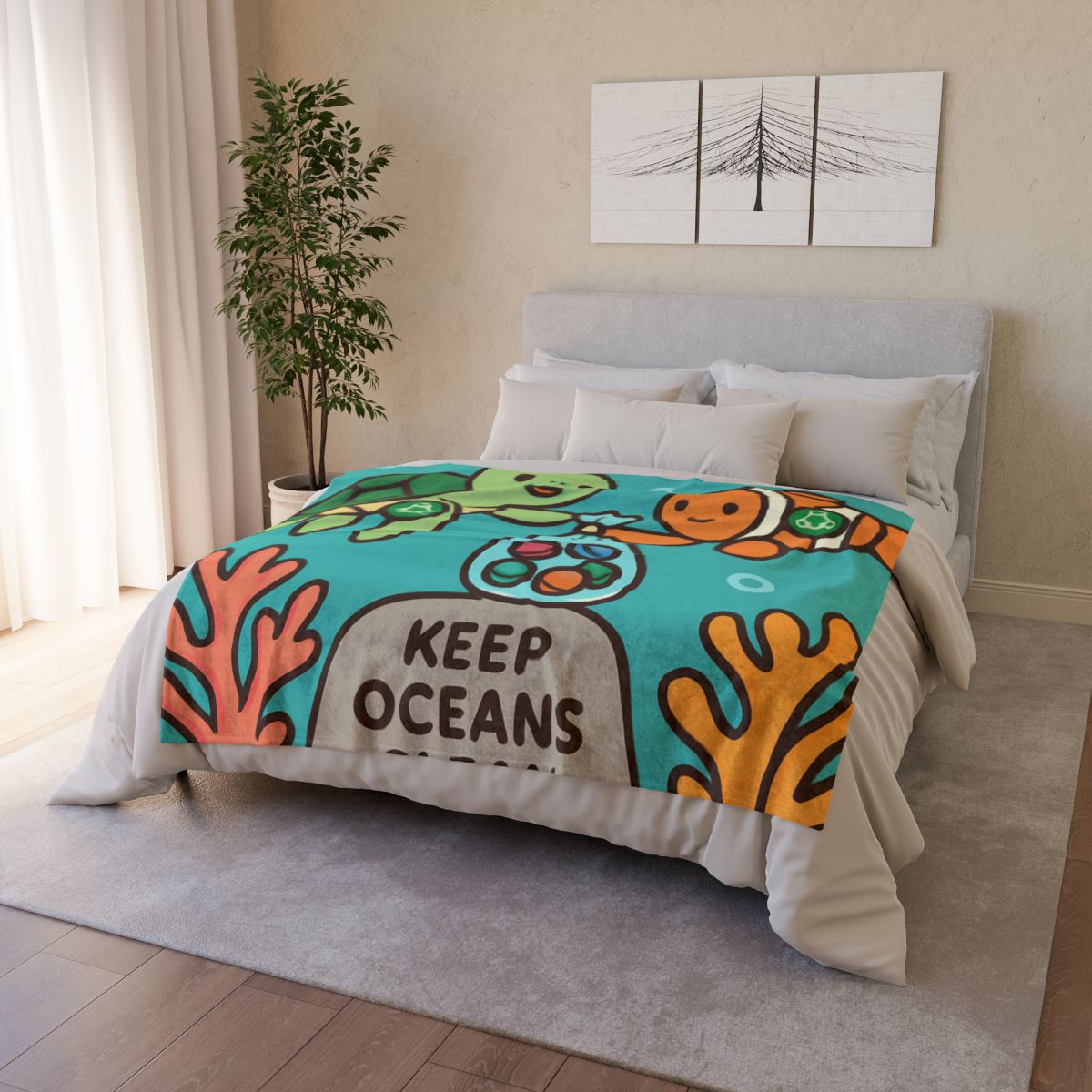 Coral Reef Cleanup Crew warm winter blankets