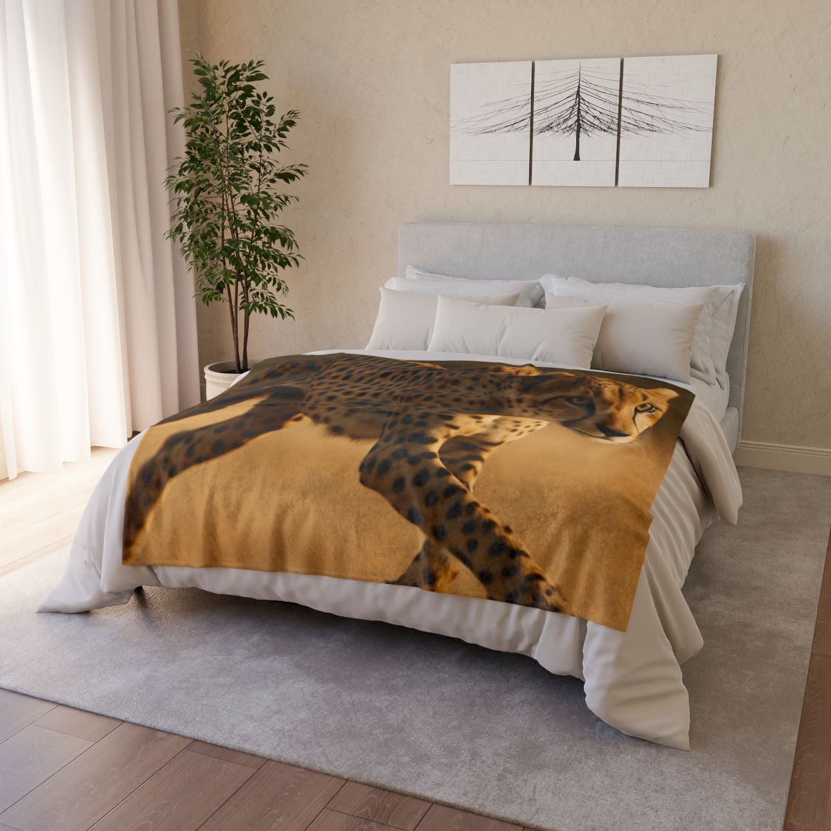 Speed Whisper Cheetah trendy patterned blankets
