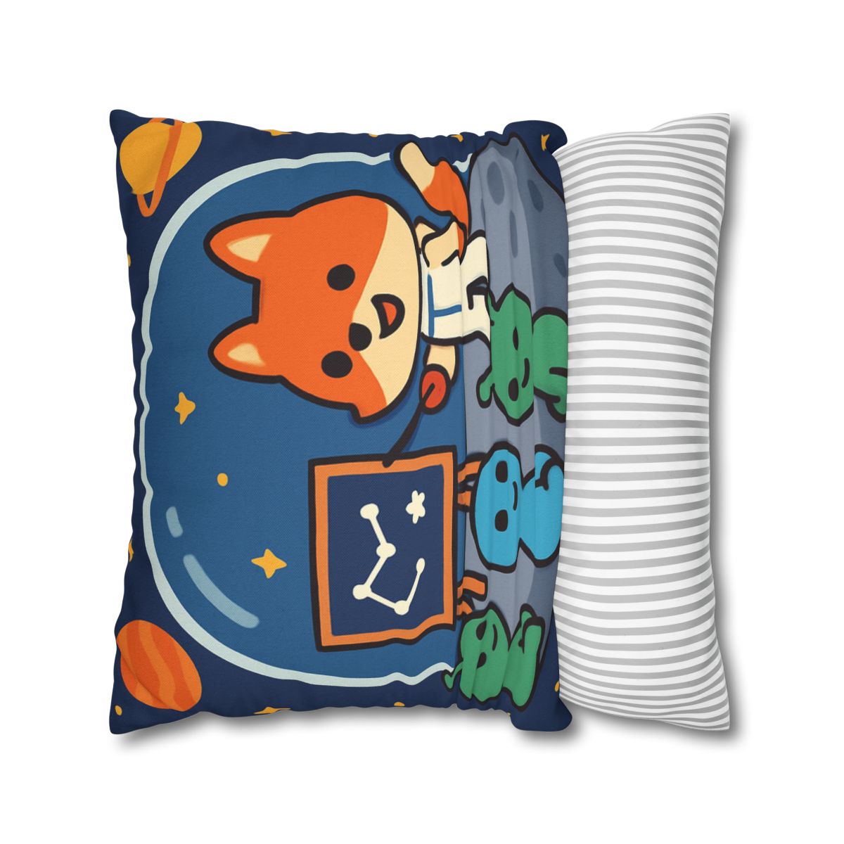 Comet Classroom With Curious Space Fox comfortable bedding pillow covers