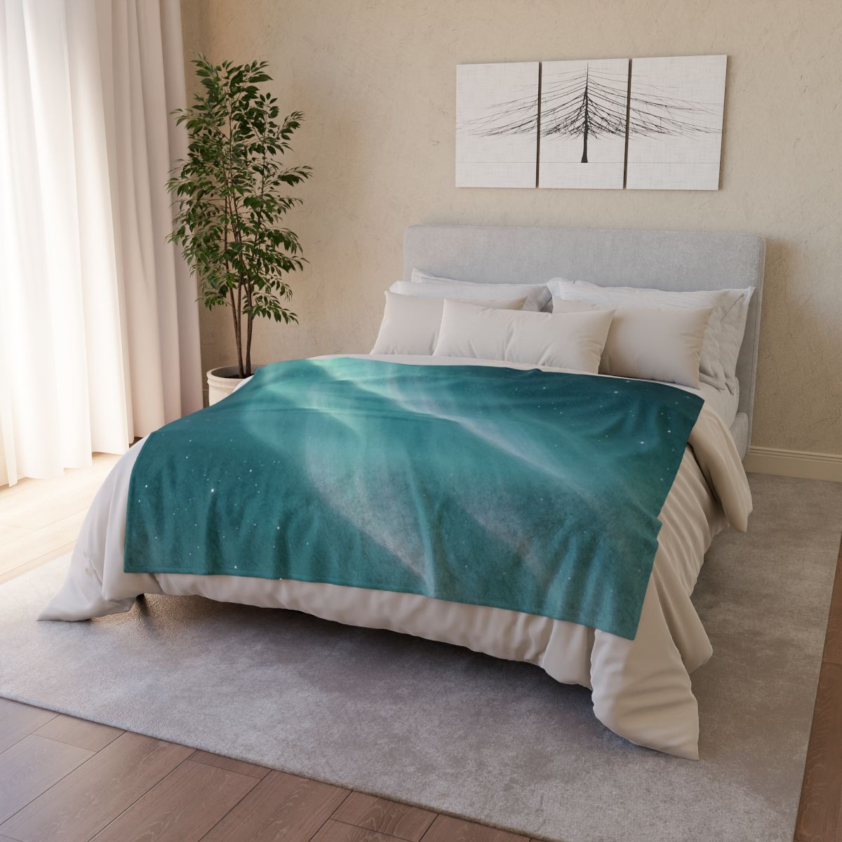 Aurora Veil Star Tides designer printed blankets