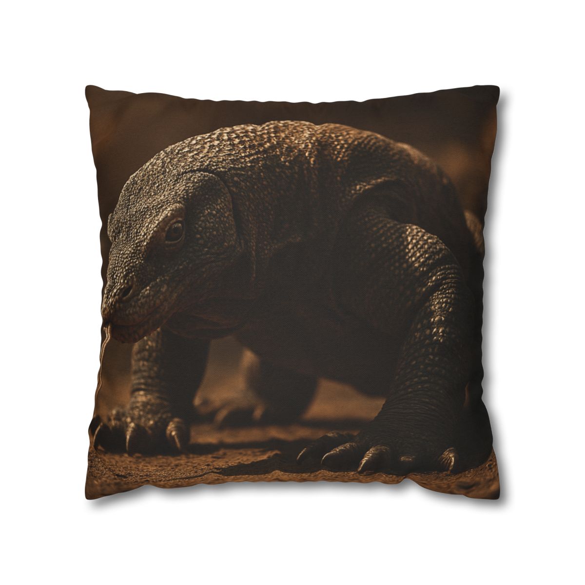Ancient Sentinel Komodo Dragon trendy patterned pillow cases