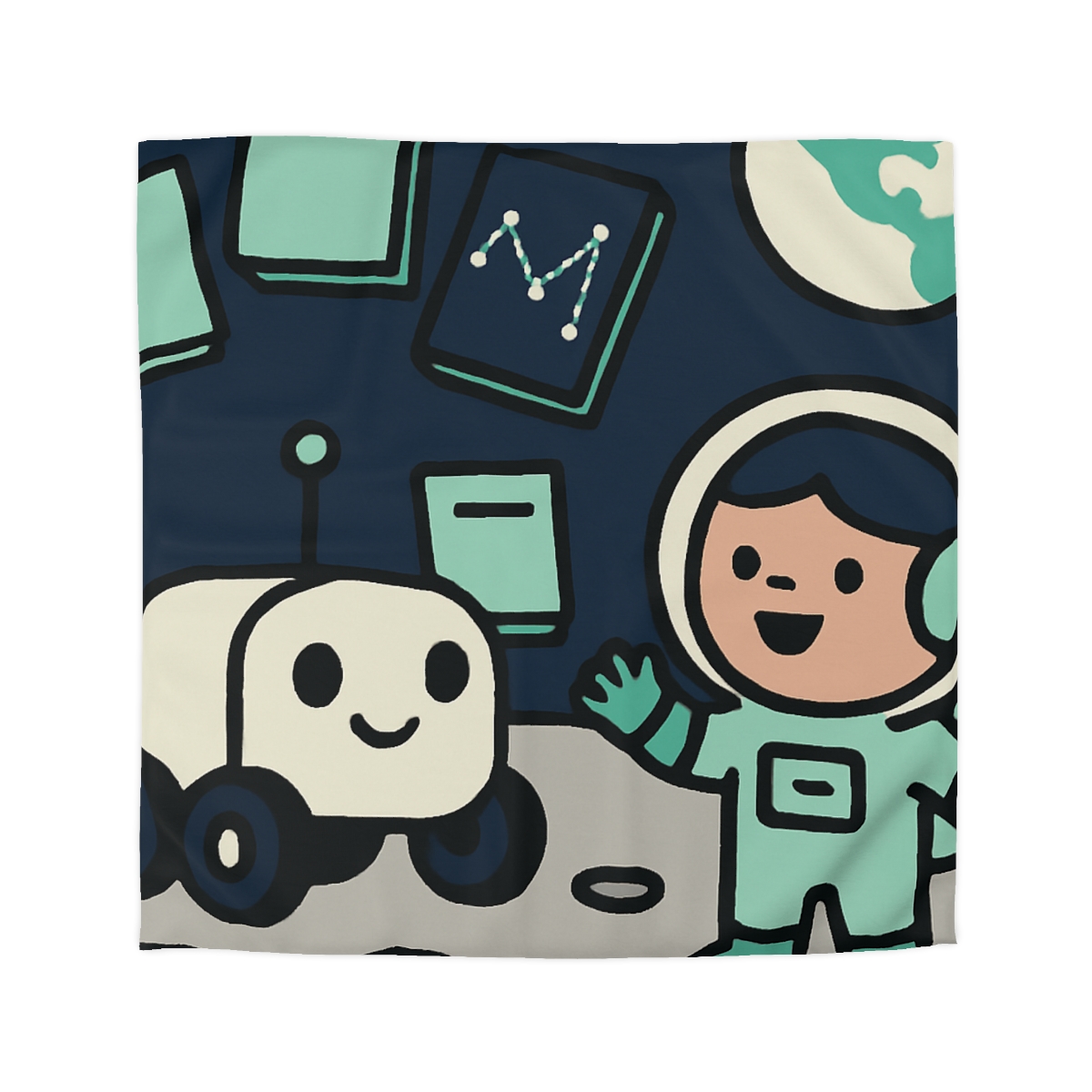 The Moonlit Library Rover warm winter duvets