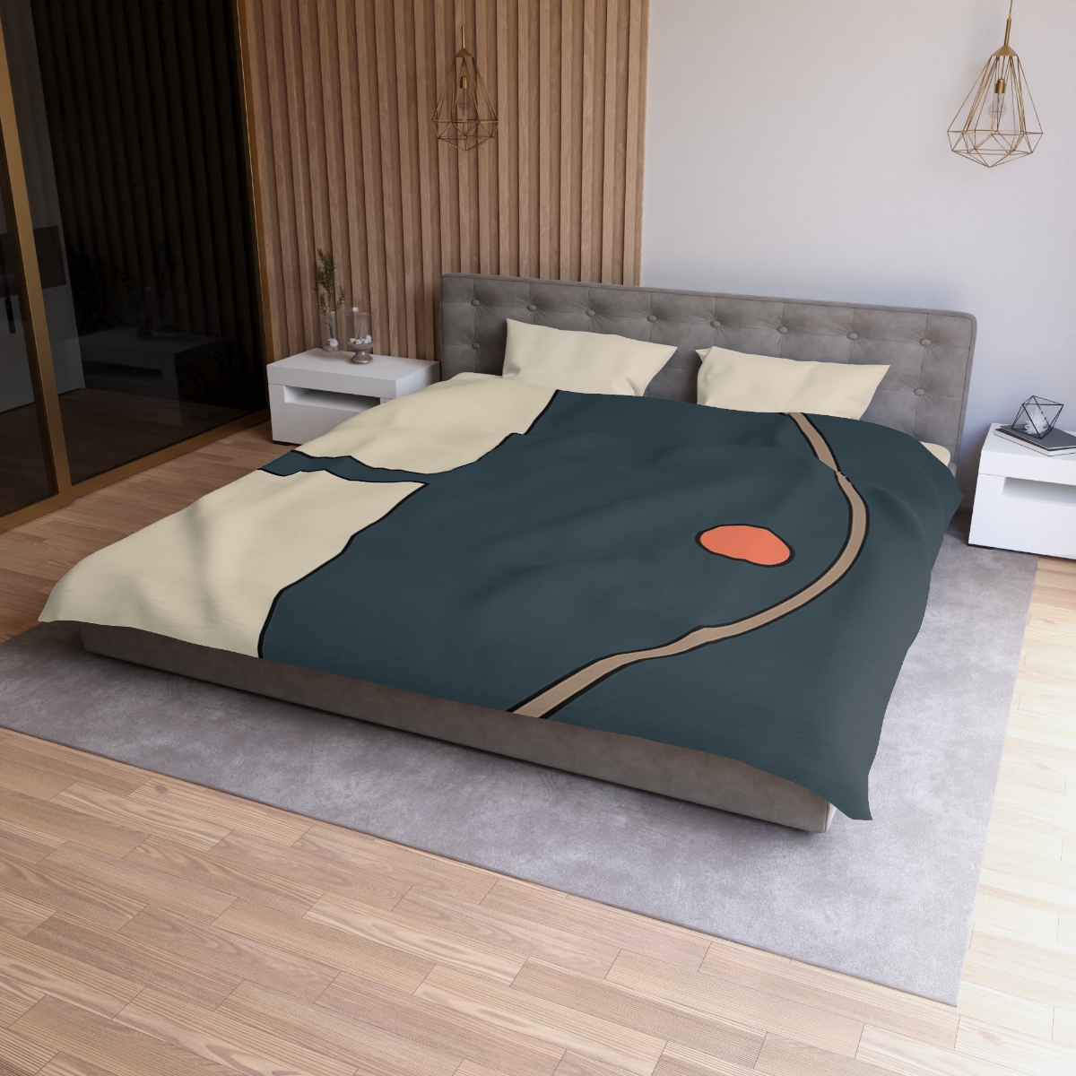 Offset Arc And Twin Rectangles trendy bedroom duvets