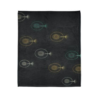Seed Pod Halo Constellation trendy patterned blankets