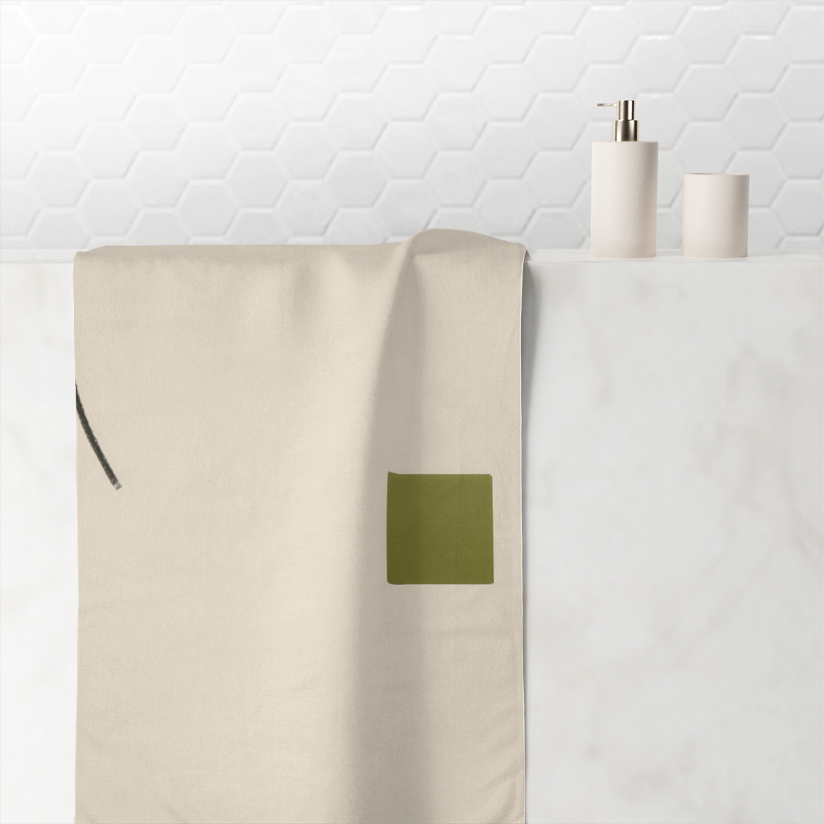 Split Arc And Square Field unique gift towels