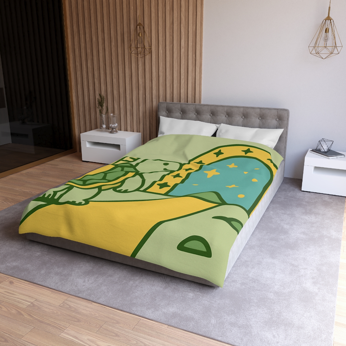 Time-Traveling Tortoise trendy bedroom duvets