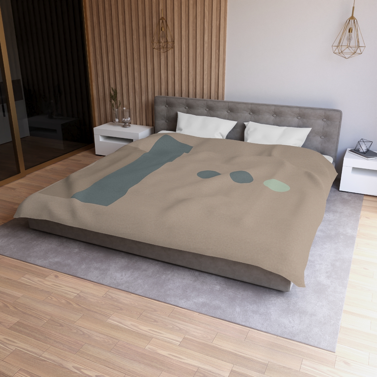 Stepped Pair And Small Dot Cluster designer printed duvets