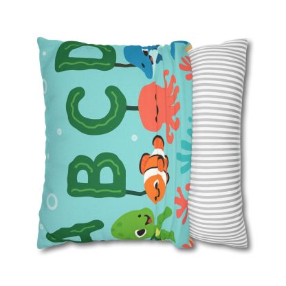 Coral Reef Alphabet Parade soft cotton pillow cases