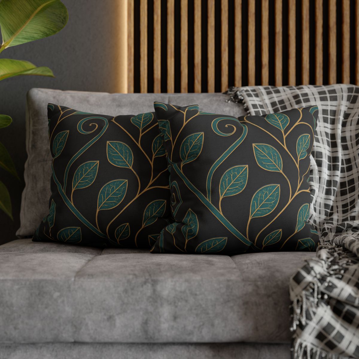 Vine Circuit Lattice custom pillow cases