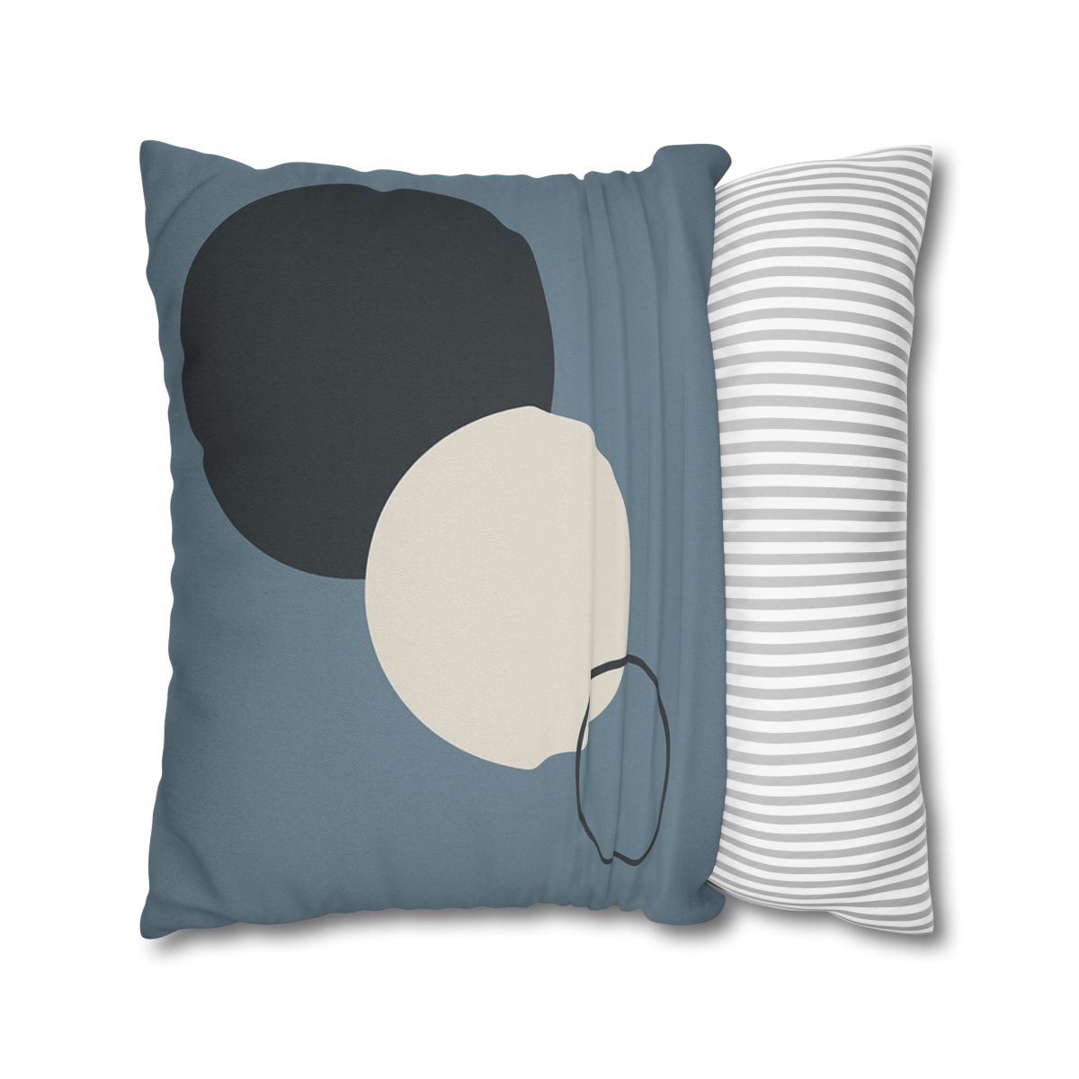 Staggered Circle Trio soft cotton pillow cases