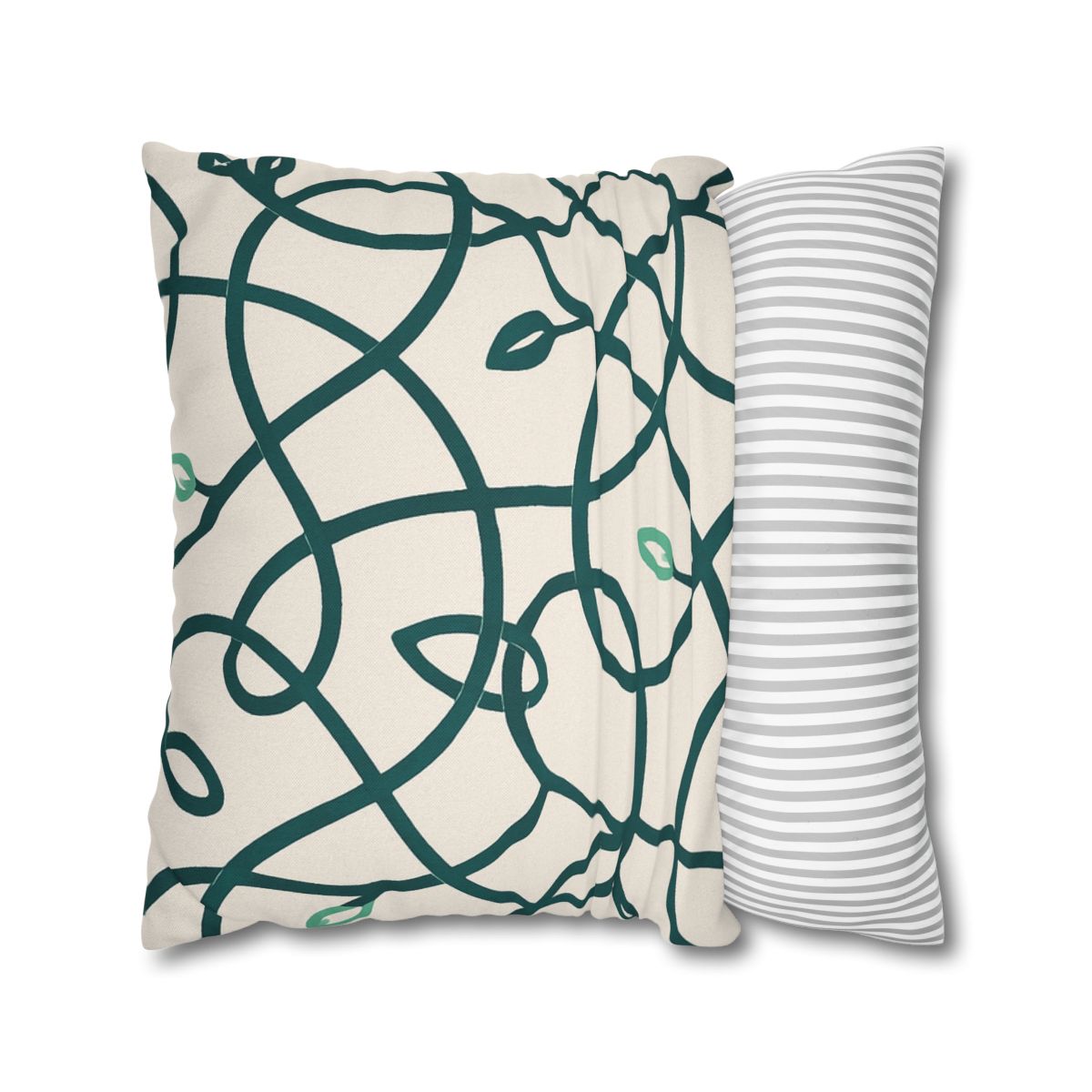 Vine Circuit Interlace personalized pillow covers
