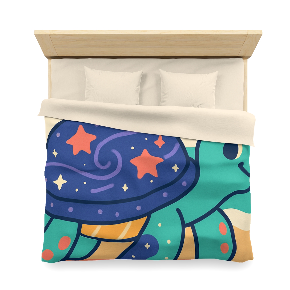 Galactic Seashell Turtle warm winter duvets