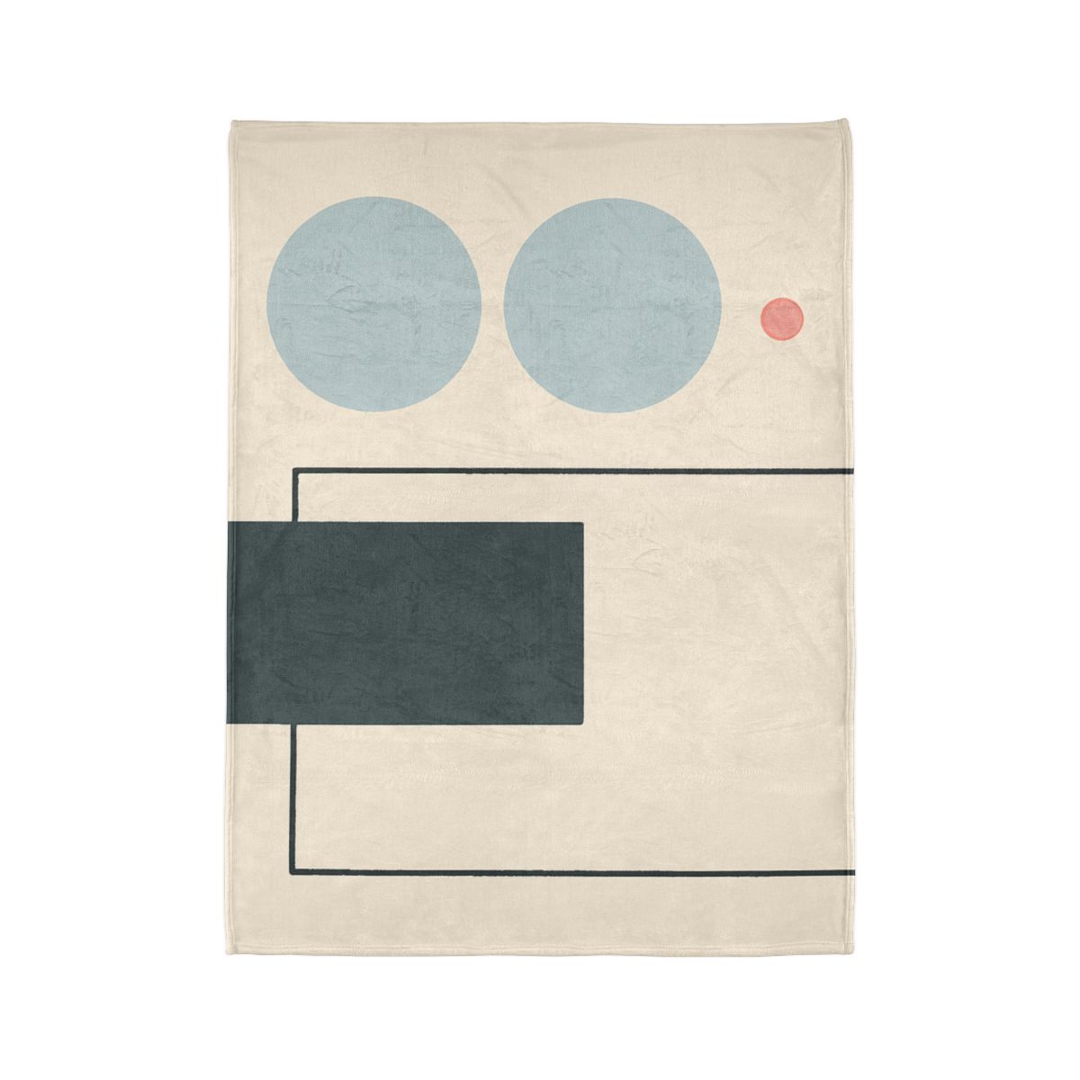 Offset Frame With Two Quiet Discs trendy patterned blankets