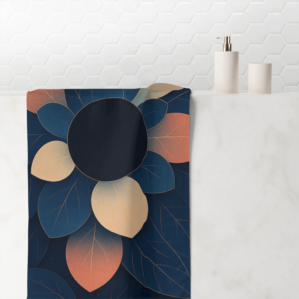 Petal Eclipse Tessellation decorative home towelscustom towels